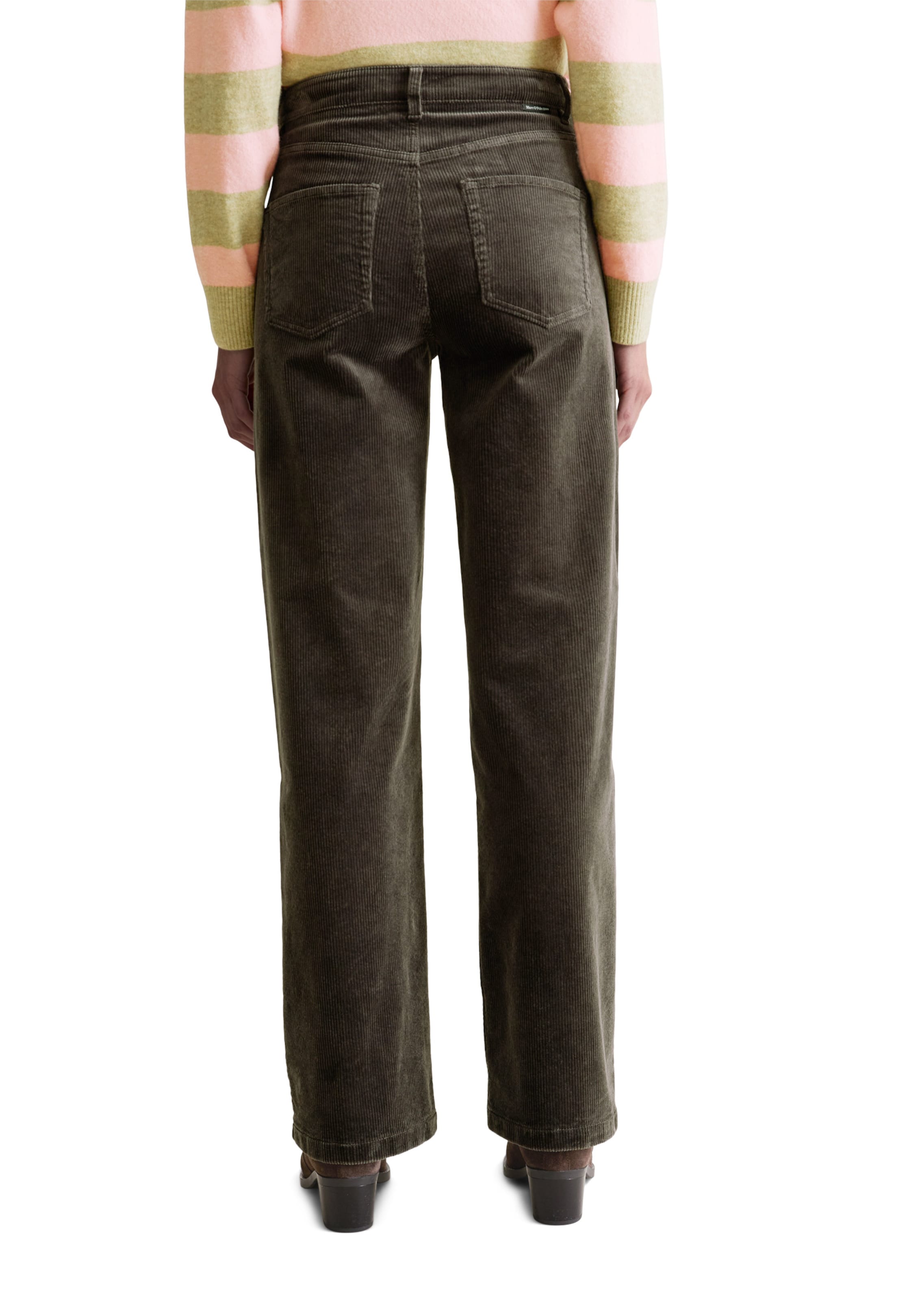 Marc O'Polo DENIM Široký strih Nohavice 'Tomma' - Sivá