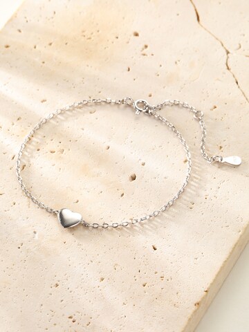 Braccialetto 'Love Heart' di Hey Happiness in argento