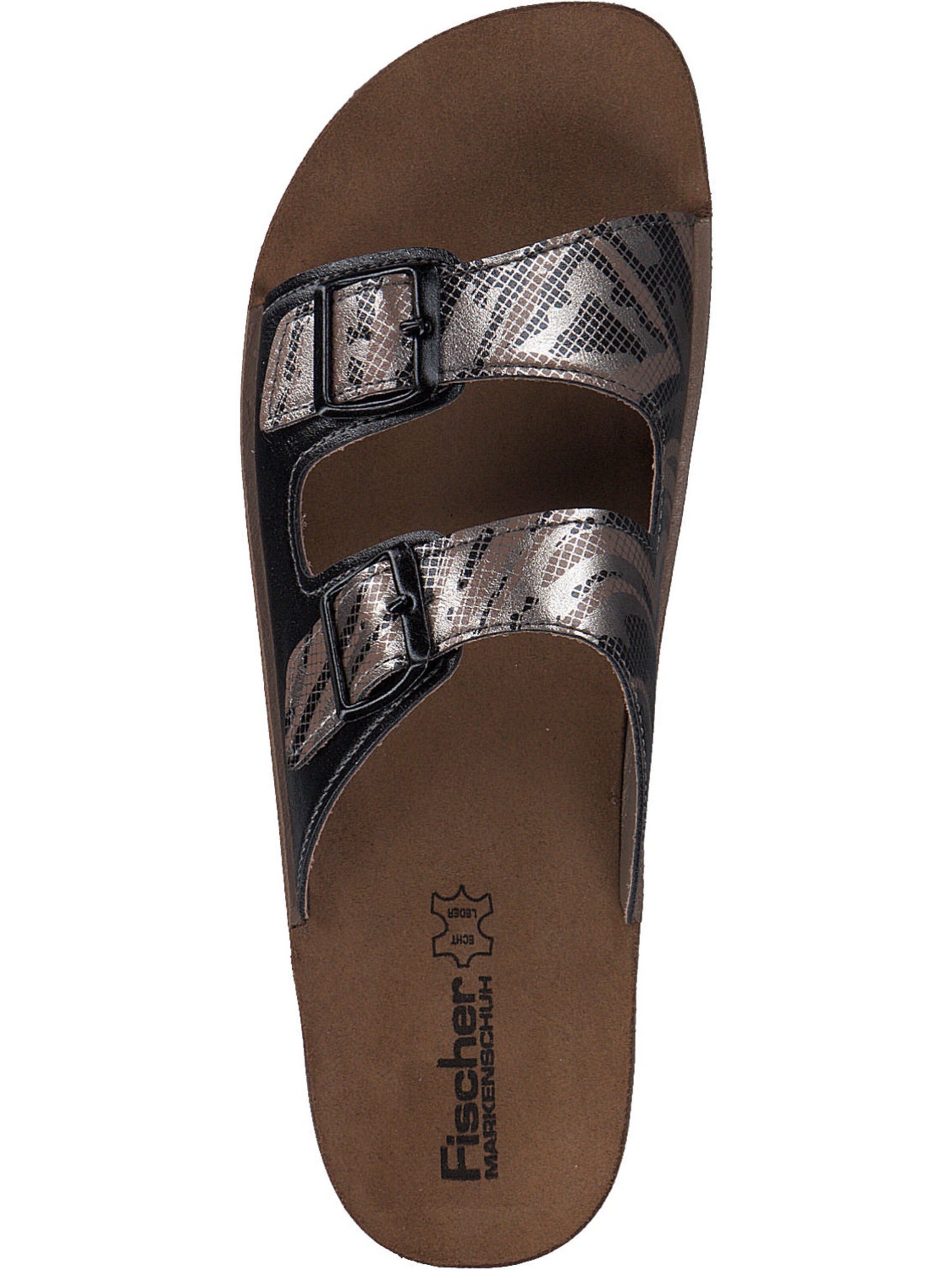 FISCHER Pantolette in Schwarz