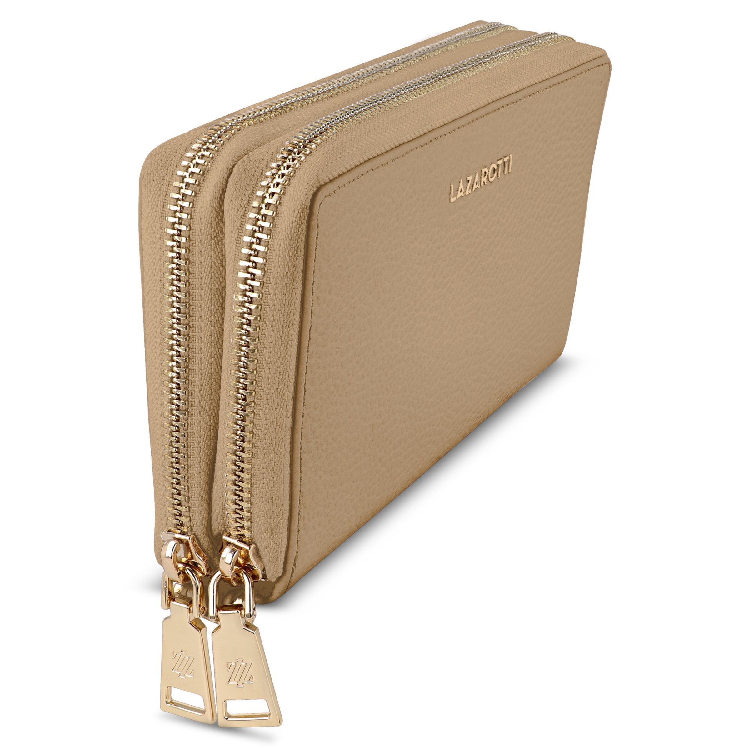 Lazarotti Wallet 'Bologna' in Beige