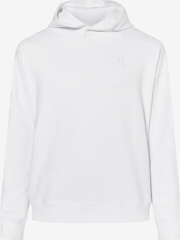 Sweat-shirt MO en blanc : devant