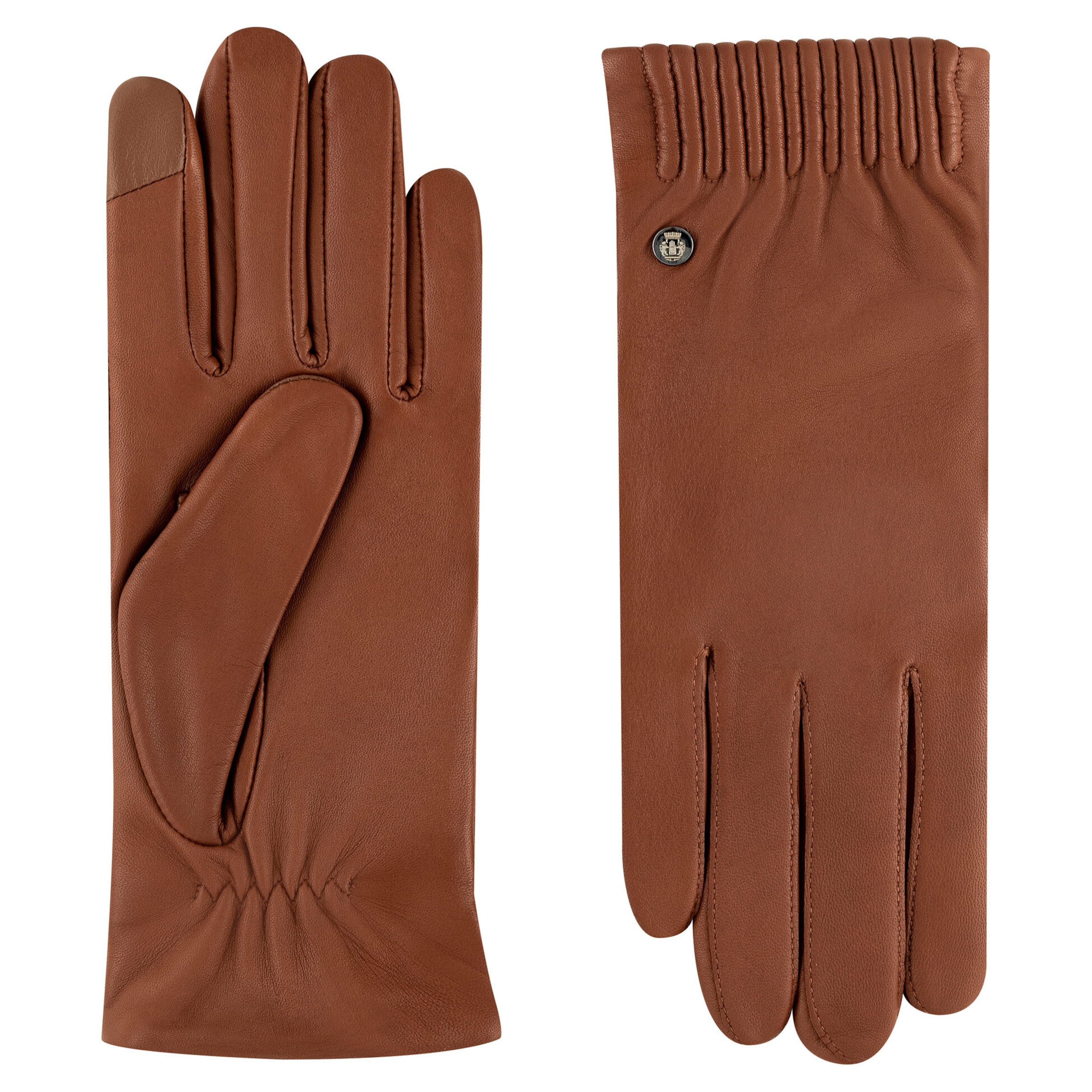 Mezzoguanti 'ARIZONA TOUCH' di Roeckl in marrone: frontale