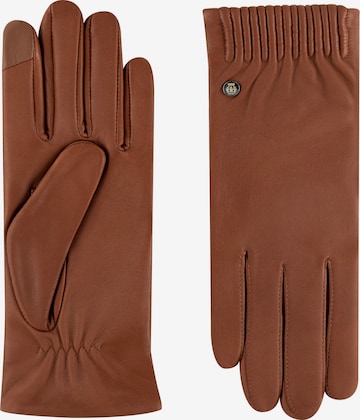 Gants 'ARIZONA TOUCH' Roeckl en marron : devant