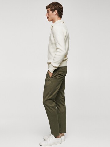 MANGO MAN Regular Broek 'PRATO' in Groen