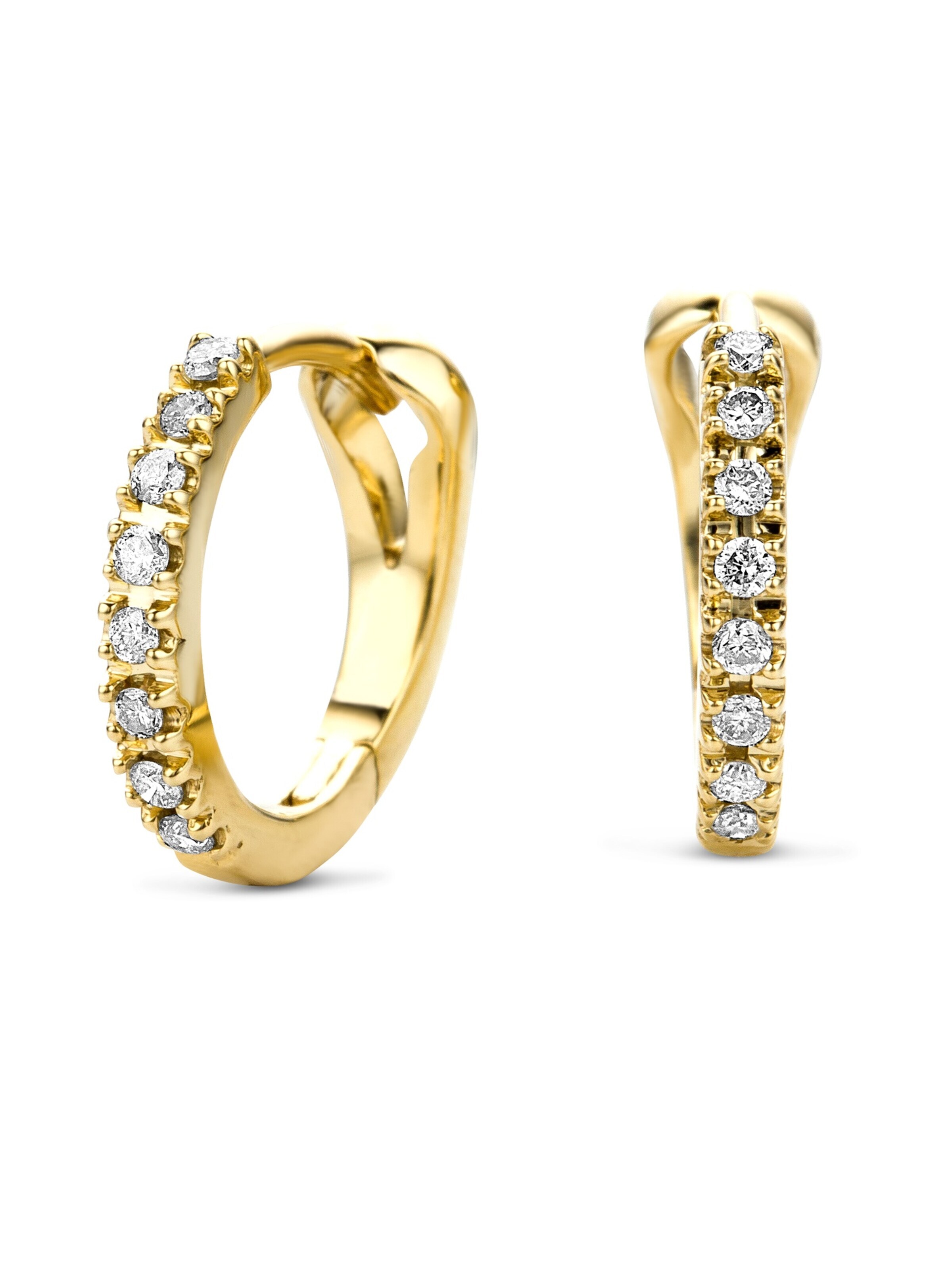 Boucles d'oreilles DIAMANT LETERNEL en or : devant