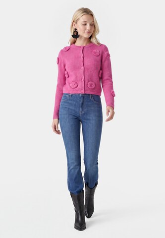 IZIA Knit cardigan in Pink