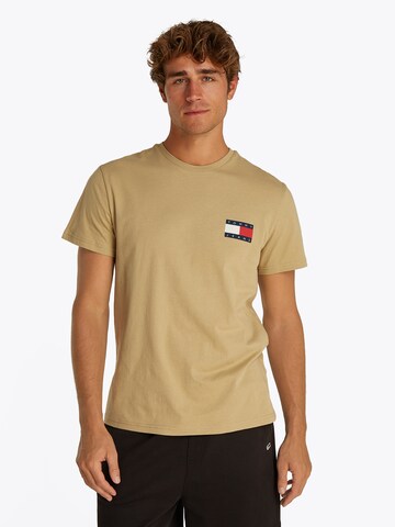 Tommy Jeans Koszulka 'ESSENTIAL' w kolorze beżowy: przód