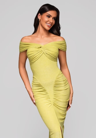 Ombre Evening dress 'Carmen' in Yellow