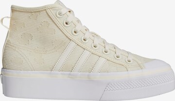 ADIDAS ORIGINALS Σνίκερ ψηλό 'Nizza Platform Mid' σε μπεζ