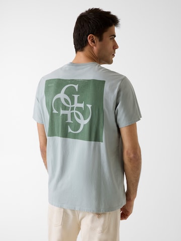 GUESS - Camiseta 'QUATTRO' en azul: frente