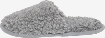 Gottstein Slippers 'Curly Wool' in Grey: front