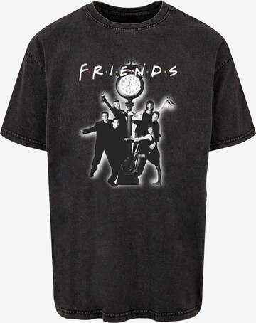 T-Shirt 'Friends - Clock Mono Photo' ABSOLUTE CULT en noir : devant