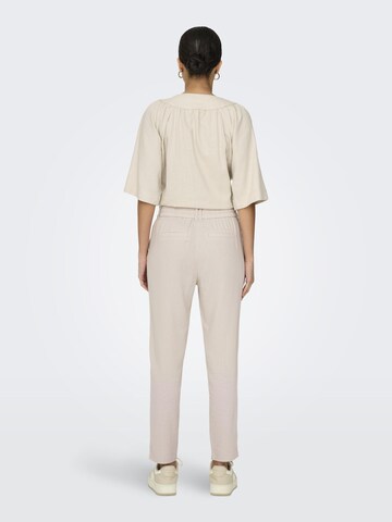 Effilé Pantalon à pince 'ONLCaro Poptrash' ONLY en beige