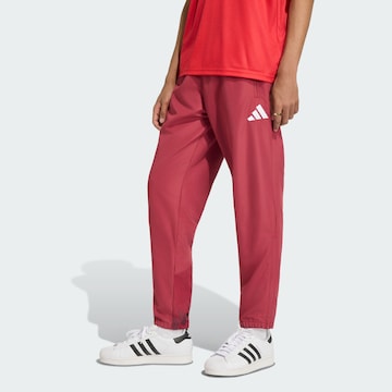 ADIDAS PERFORMANCE - Tapered Pantalón deportivo 'FC Arsenal Stadium' en rojo: frente
