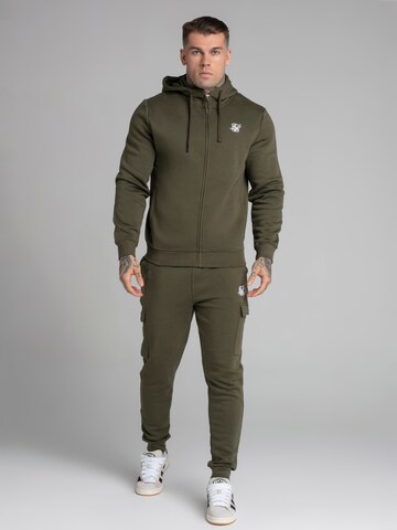 Tapered Pantaloni cargo di SikSilk in verde