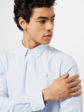 Coupe regular Chemise FARAH en bleu