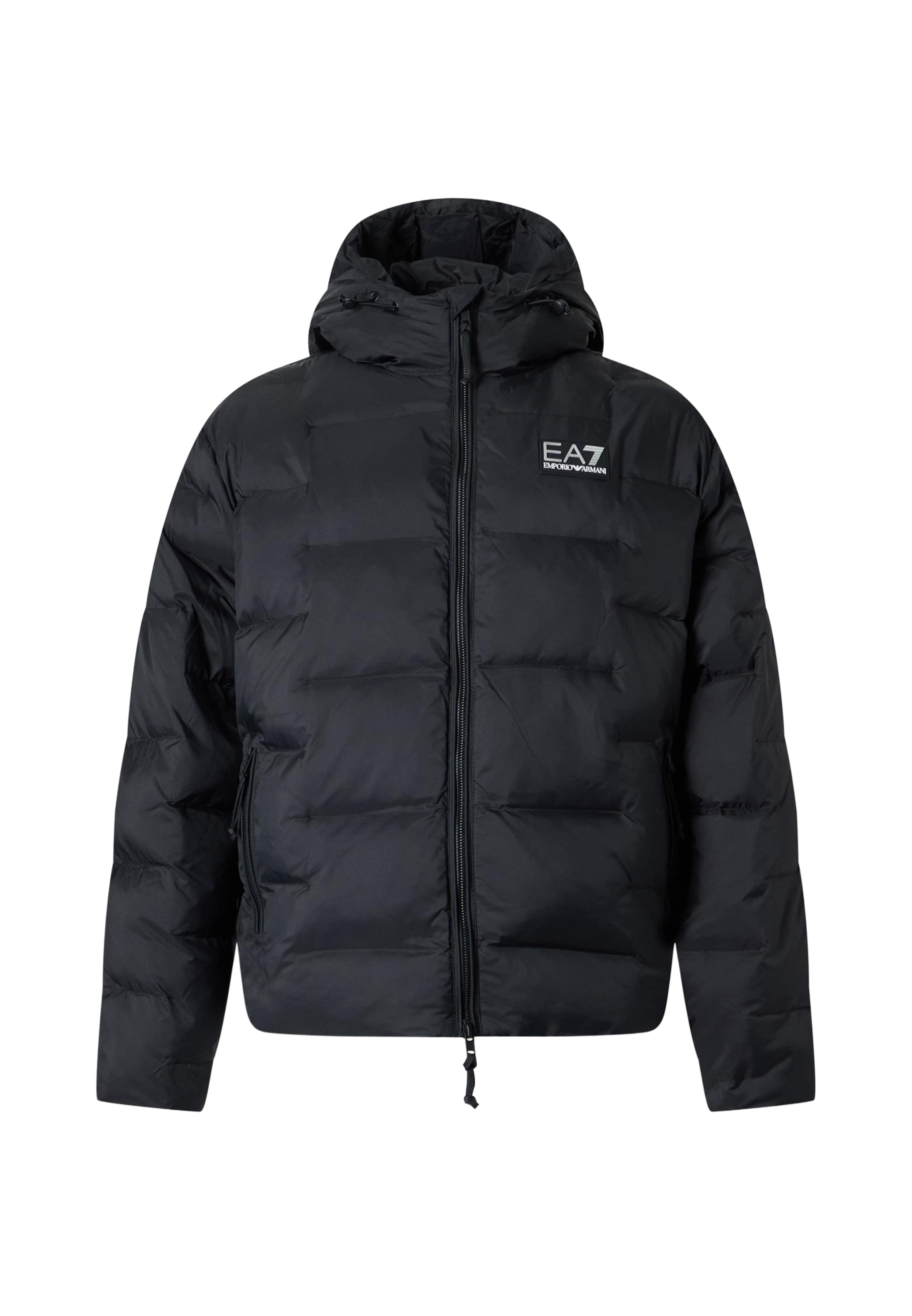 EA7 Emporio Armani Зимняя куртка в Черный: спереди