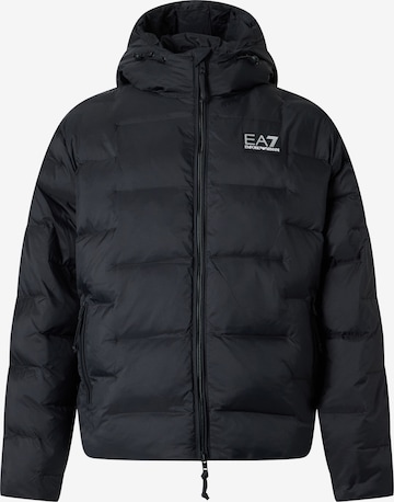 EA7 Emporio Armani Зимно яке в черно: отпред