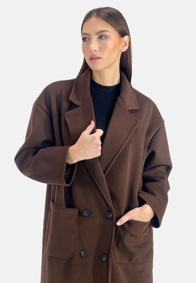 Elara Between-seasons coat in Chocolate, Item view