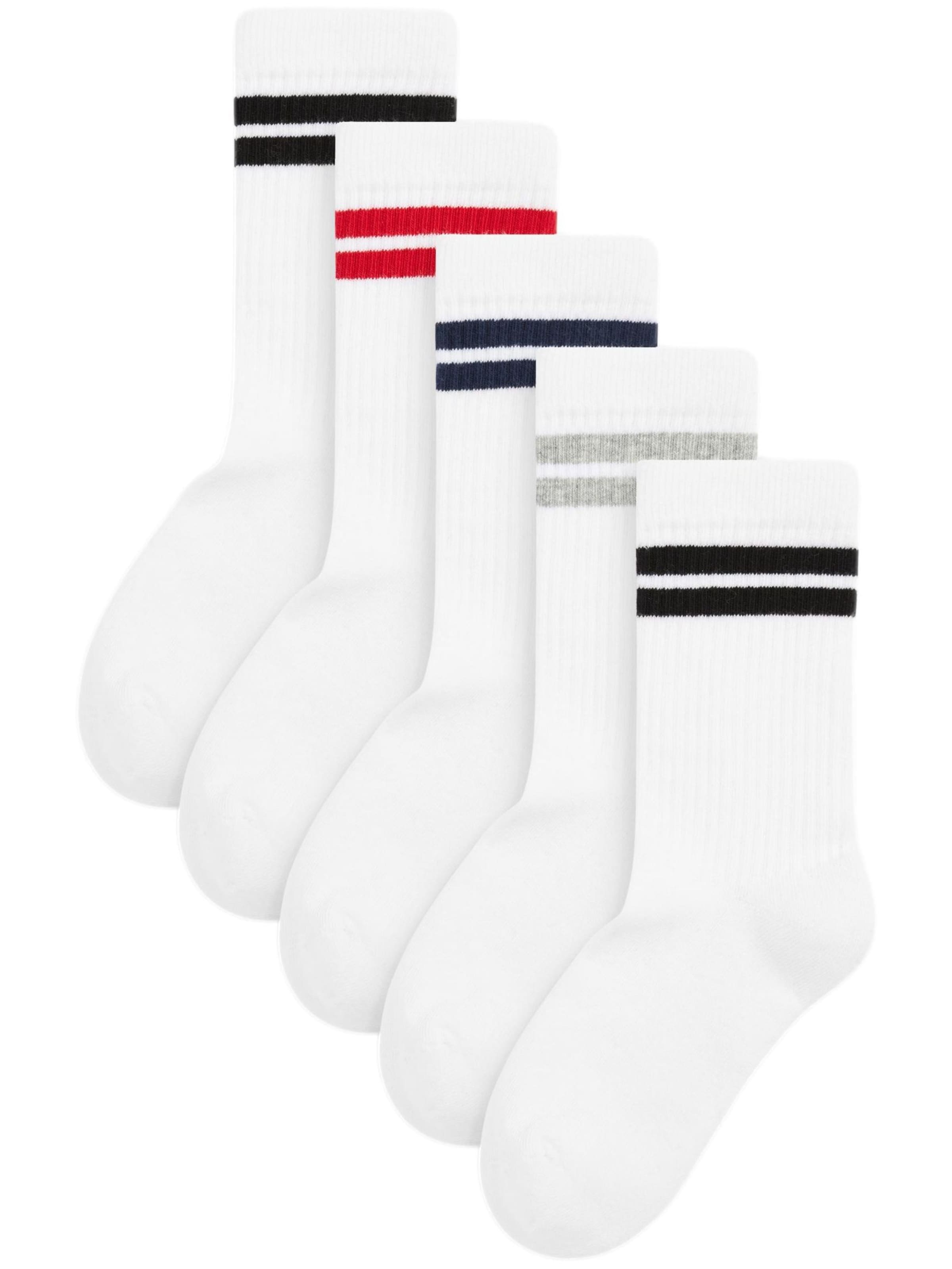 Next Къси чорапи в бяло: отпред