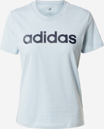 ADIDAS SPORTSWEAR Performance Shirt 'Essentials  Logo' in Blue: front