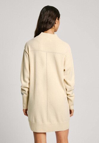 Pepe Jeans Gebreide jurk 'HAZEL' in Wit