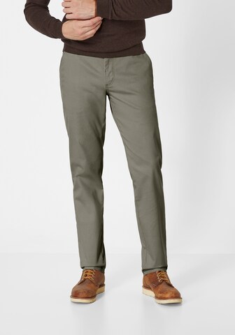 REDPOINT Slim fit Chino Pants in Green: front