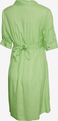 MAMALICIOUS Košeľové šaty 'Eline' - Zelená