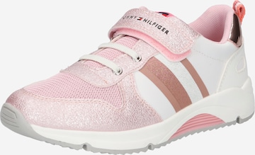 Baskets 'Velcro' TOMMY HILFIGER en rose : devant