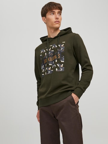 JACK & JONES Sweatshirt 'Ramp' in Groen: voorkant