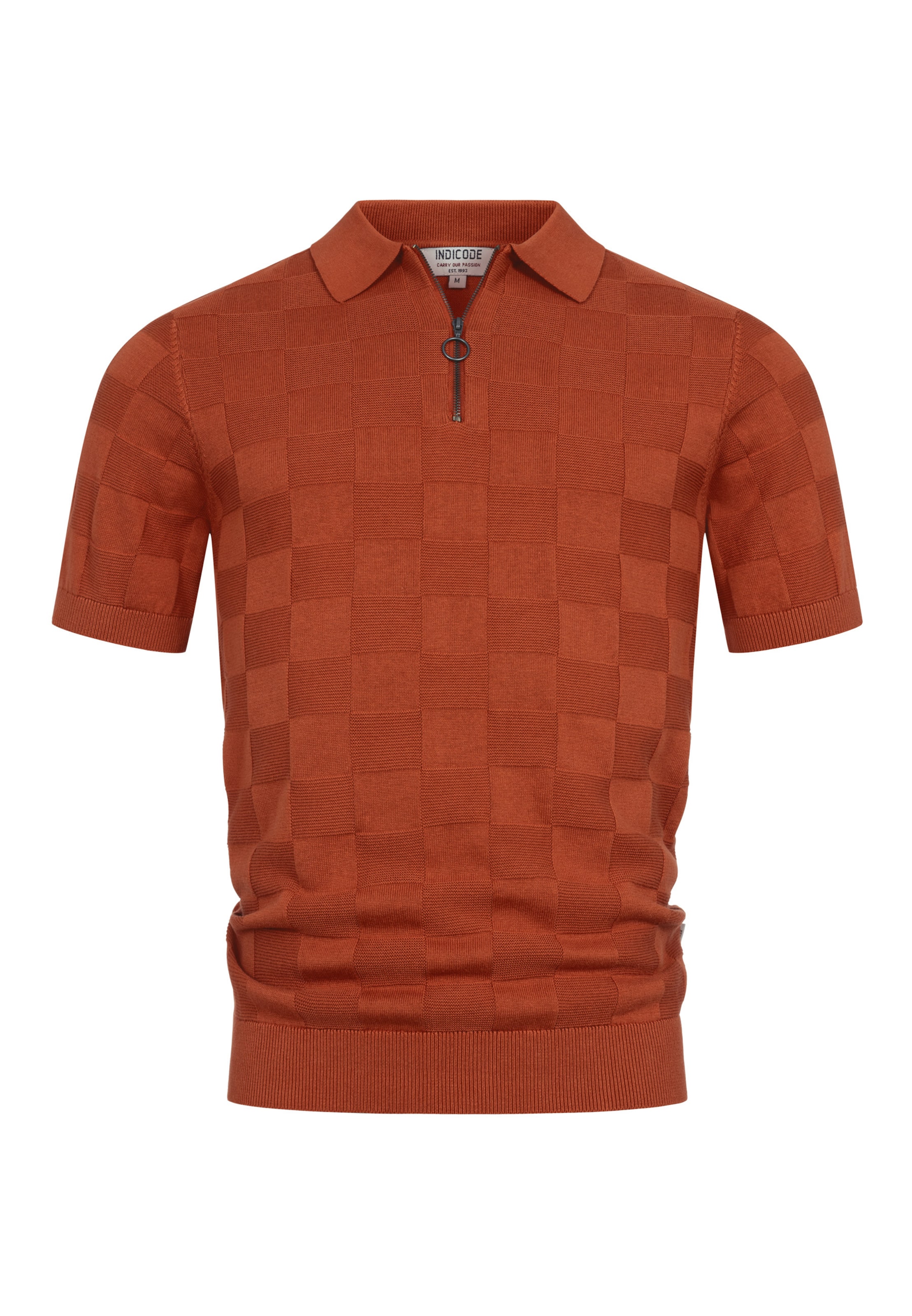 INDICODE JEANS Shirt 'Fras' in Orange: front