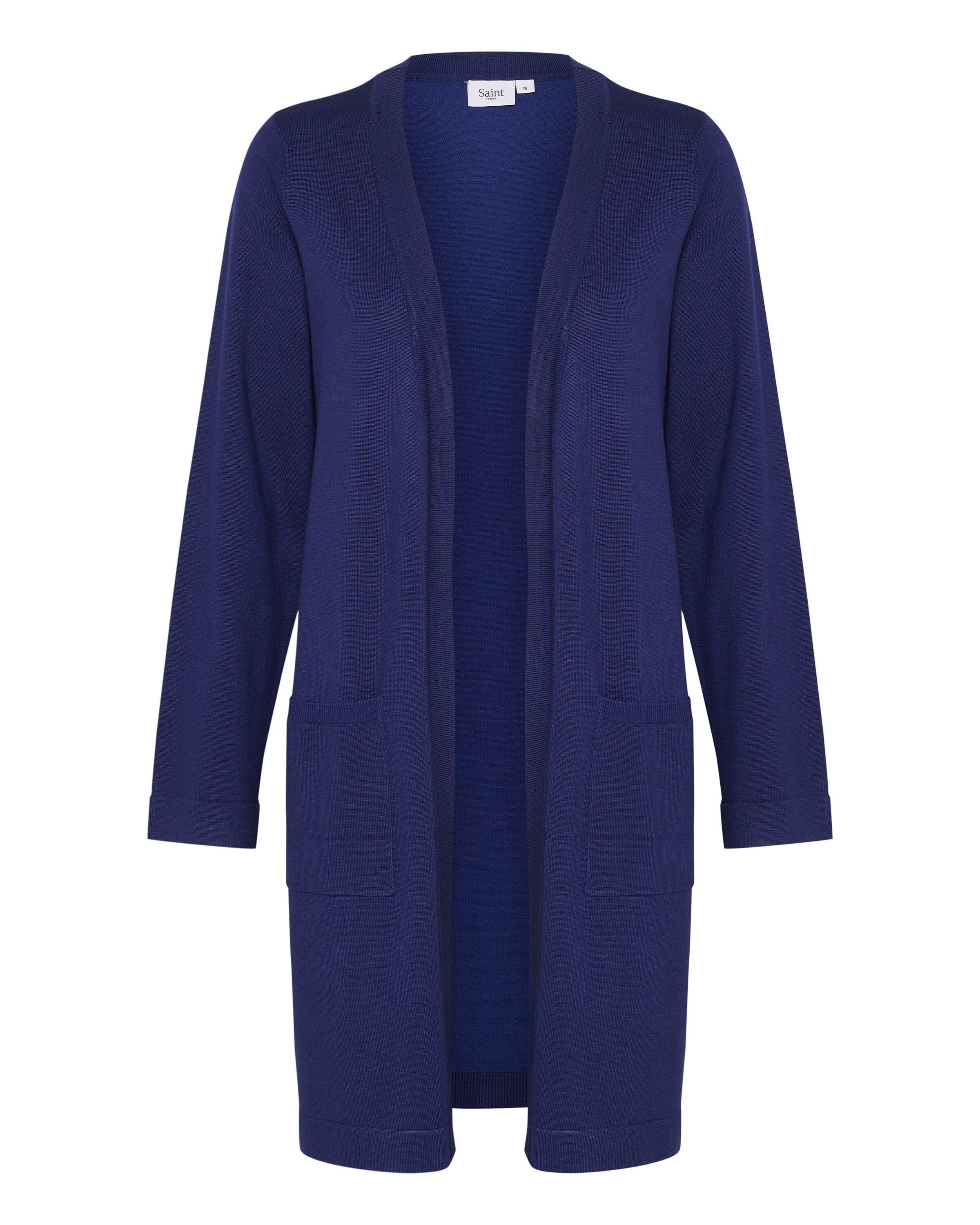 SAINT TROPEZ Gebreid vest 'Kila' in Blauw: voorkant