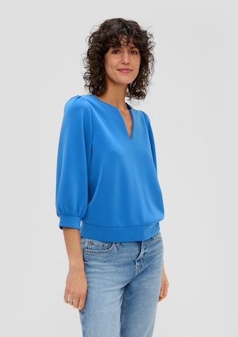 s.Oliver Sweatshirt i blå: framsida