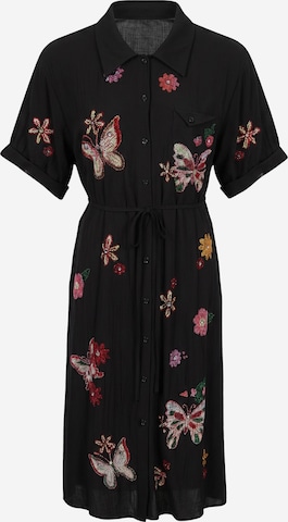 faina Shirt dress 'Glow' in Black: front