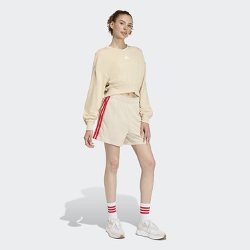 ADIDAS SPORTSWEAR Loose fit Workout Pants in Beige