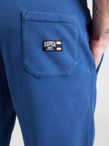 Superdry Tapered Hose 'Essential' in Blau