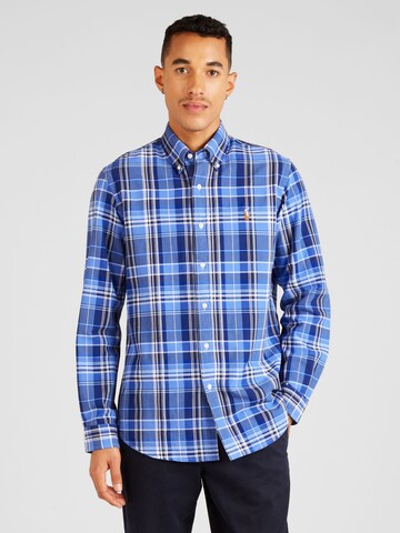 Coupe slim Chemise Polo Ralph Lauren en bleu : devant