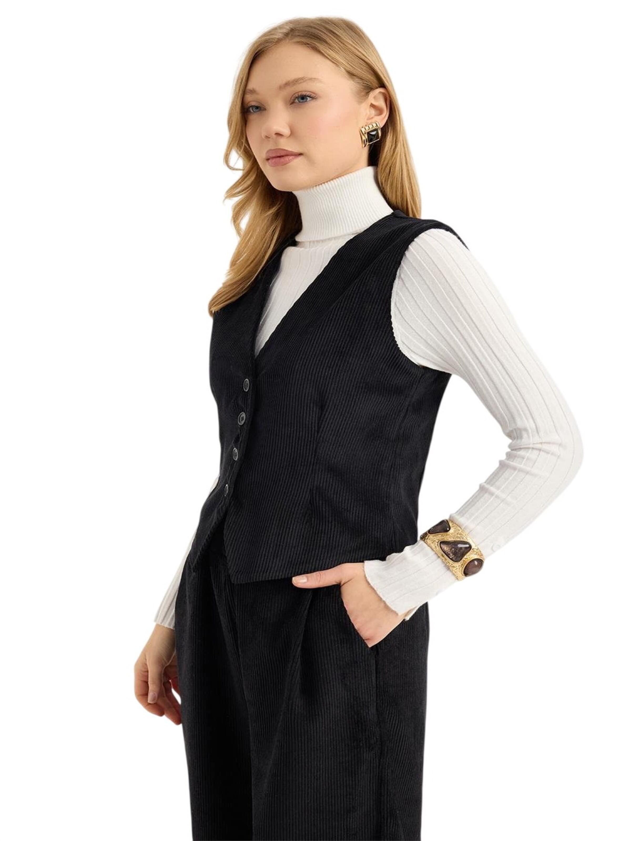 HOME STORE Suit vest in Black