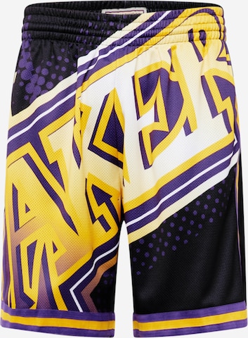 Mitchell & Ness - Regular Calças de desporto 'NBA LAKERS' em preto: frente