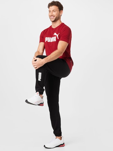 PUMA Tapered Sporthose in Schwarz