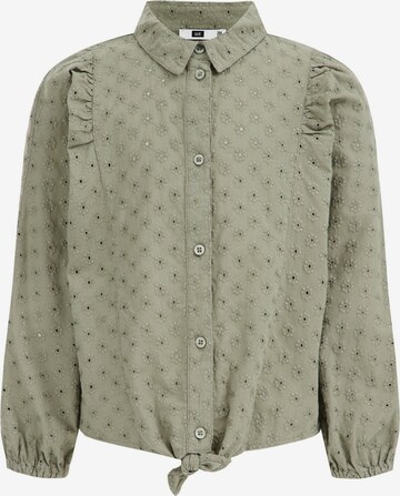 WE Fashion Blouse in Groen: voorkant