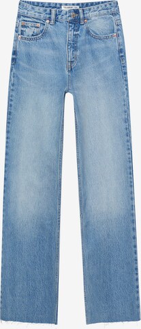 Pull&Bear Regular Jeans in Blauw: voorkant