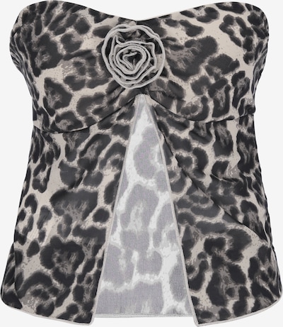 faina Top in schwarz / offwhite, Produktansicht