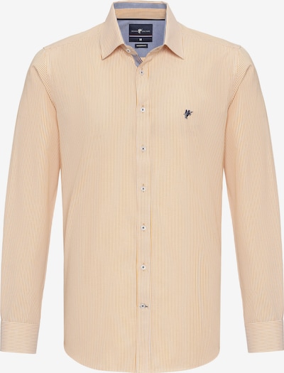 DENIM CULTURE Skjorte 'DEXTER' i mørkeblå / oransje / hvit, Produktvisning