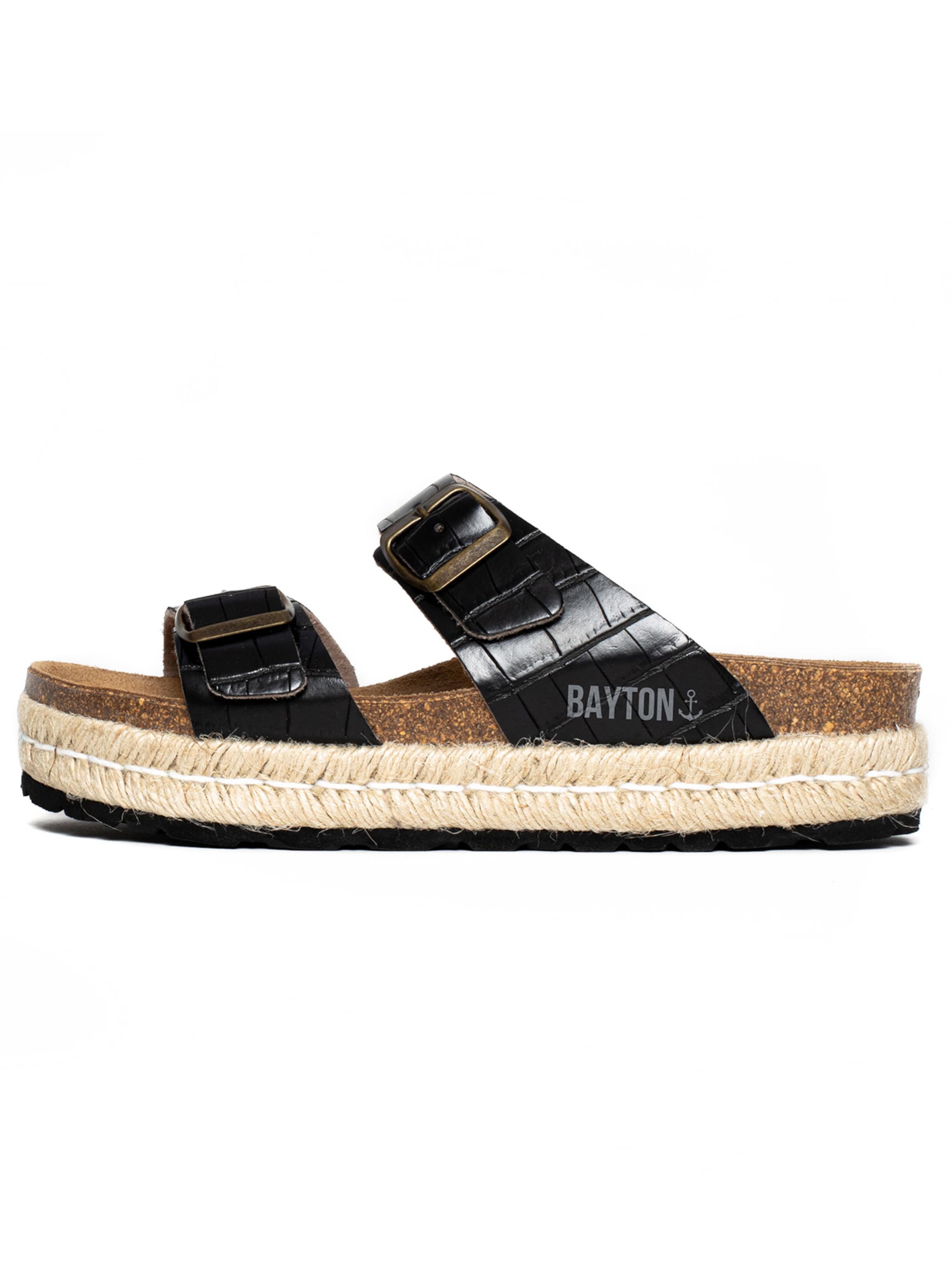 Bayton - Sapato aberto 'Alcee' em preto: frente