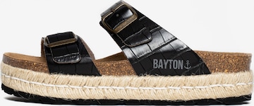 Bayton - Zapatos abiertos 'Alcee' en negro: frente