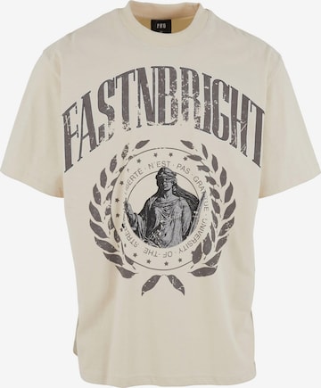 T-Shirt 'Justice' Fast & Bright en beige : devant