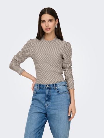 T-shirt 'ONLGENNY' ONLY en beige : devant