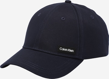 Casquette Calvin Klein en bleu : devant