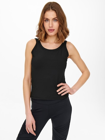 ONLY PLAY Sports Top 'Feven' in Black: front